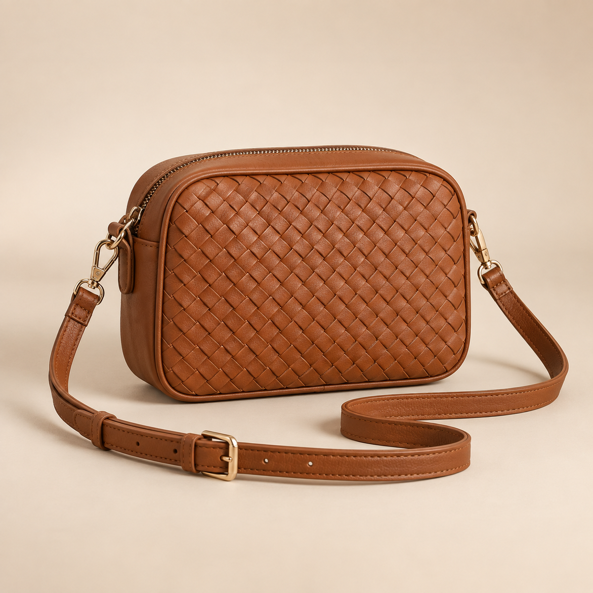 Sac bandoulière Naya cognac
