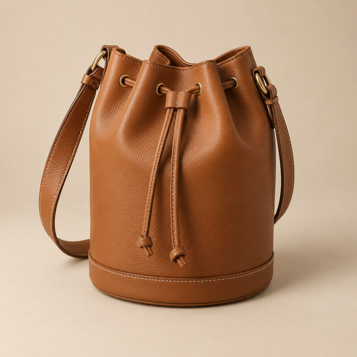 Sac seau Iris – Cognac — visuel illustratif